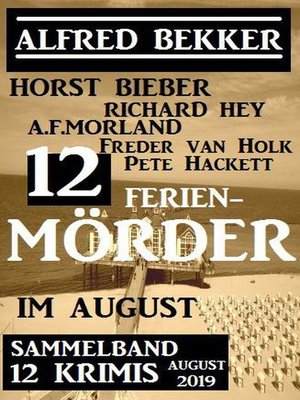 cover image of 12 Ferienmörder im August 2019
